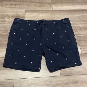 George Men's Dark Blue Swim Trunks with Pattern